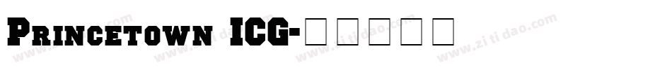 Princetown ICG字体转换